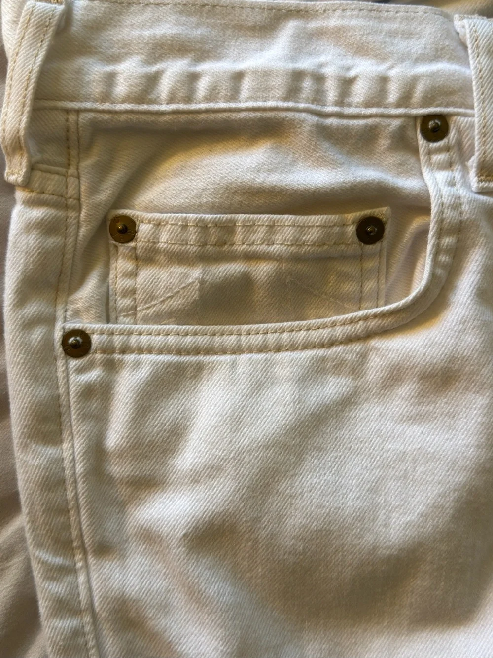True Religion Men’s White Straight Jeans